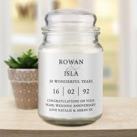 Personalised Couples Large Scented Jar Candle Extra Image 1 Preview